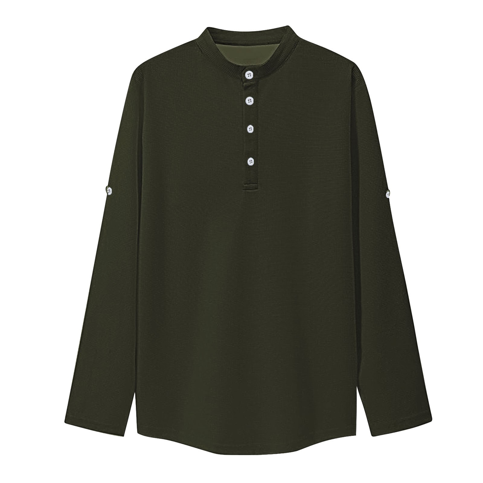 Camisa de cuadros con cuello abotonado informal de verano para hombre: transpirable, ligera, elástica, perfecta para ocasiones informales y al aire libre.